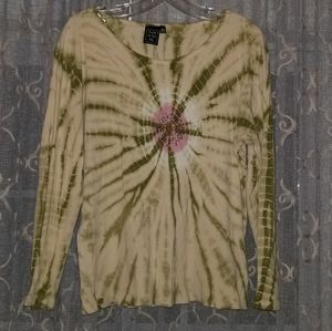Tie dye sunburst XL cotton top